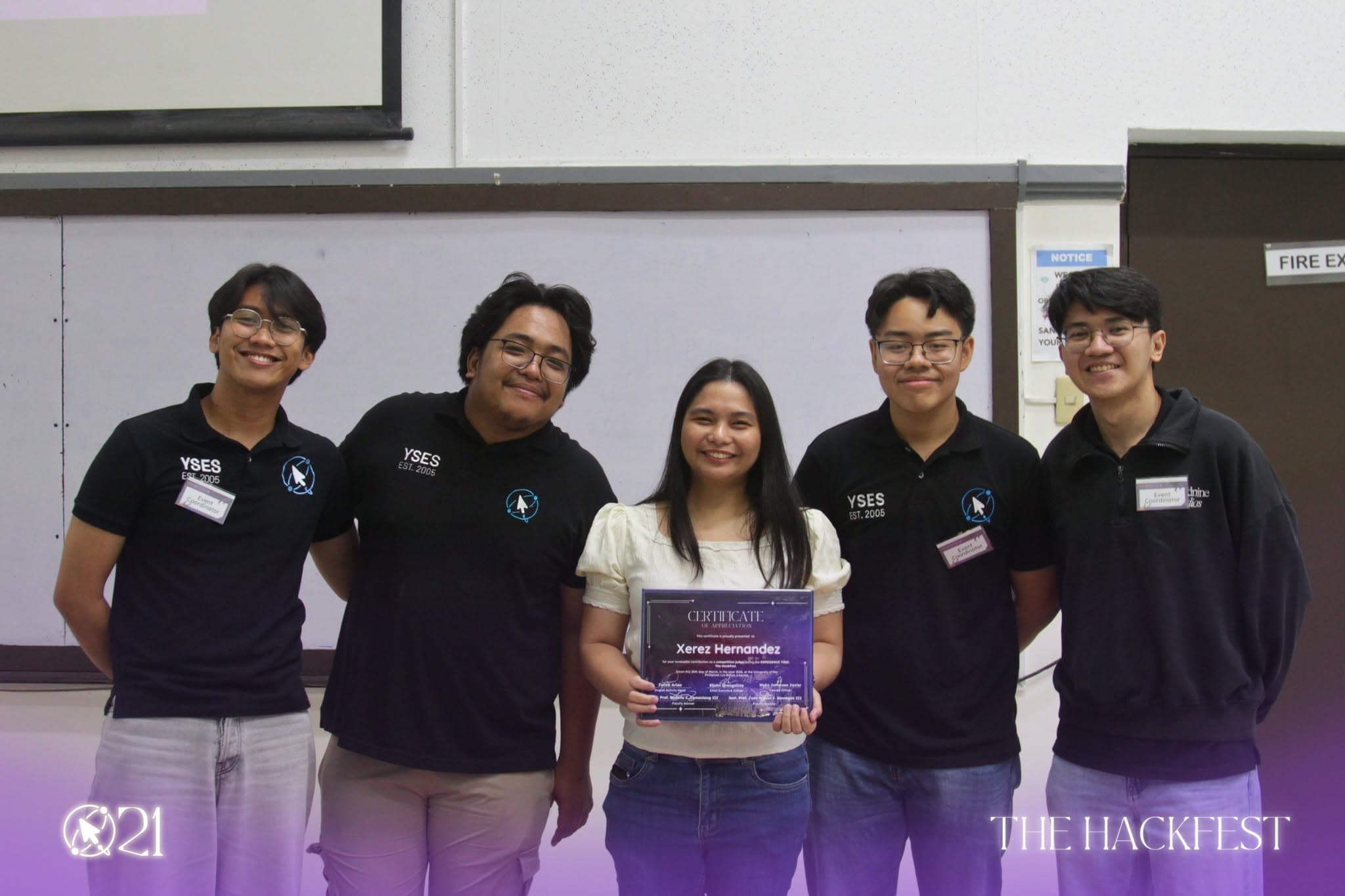 Certificate of Appreciation Presentation