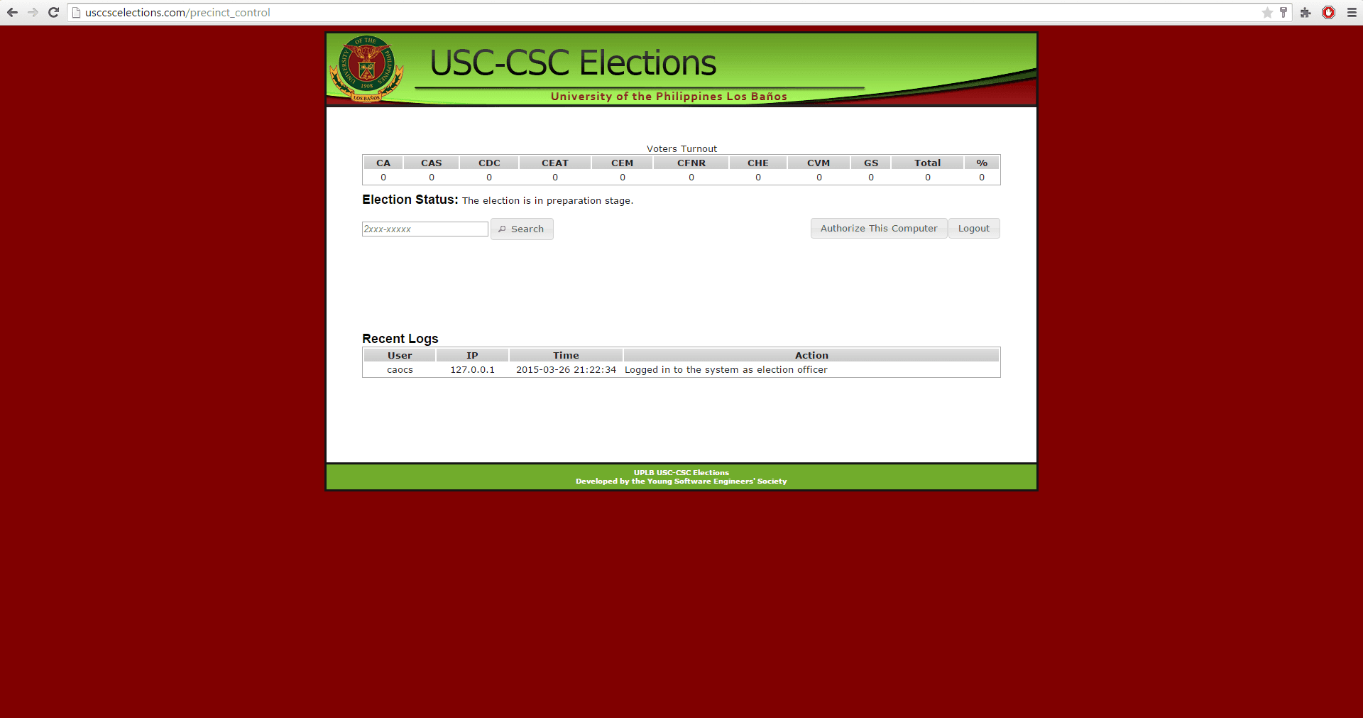 USC-CSC voting system — image 3 of 4