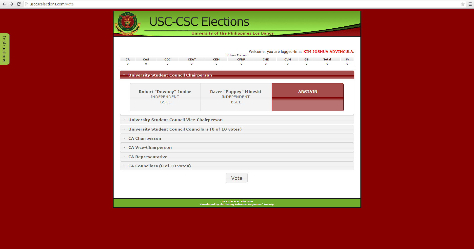 USC-CSC voting system — image 4 of 4